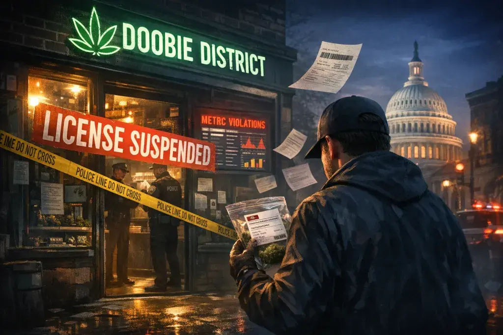 DC Cannabis Board Suspends Doobie District License for 30 Days Over Illegal Sales
